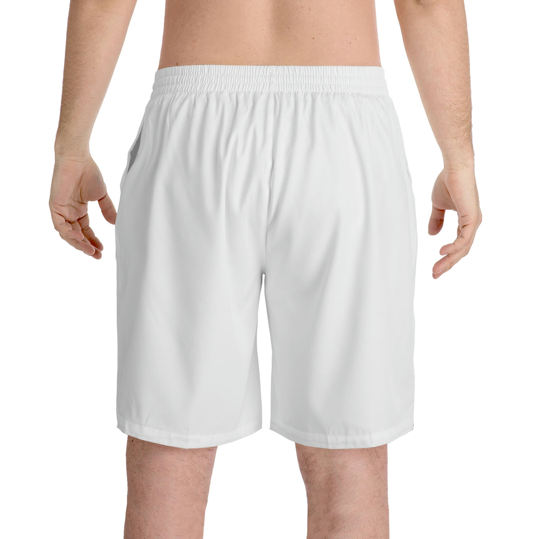 STILLGETPAID®️ APPAREL  Men's Elastic Beach Shorts (AOP)