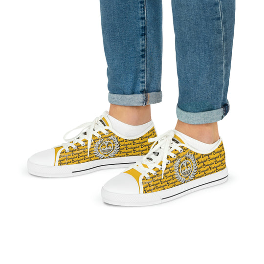 Ecelugich Yellow Men's Low Top Sneakers