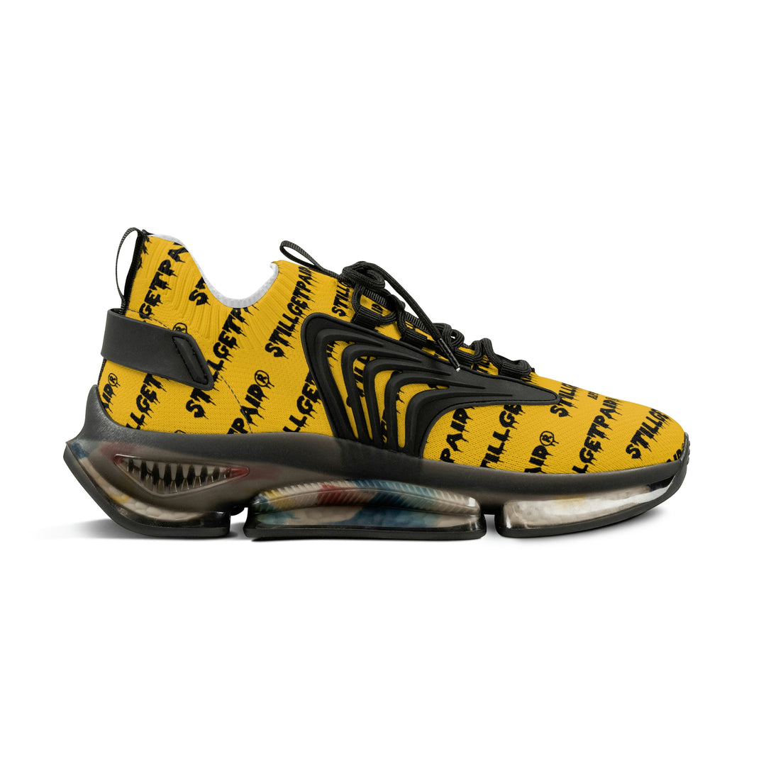 STILLGETPAID® APPAREL YELLOW Men's Mesh Sneakers