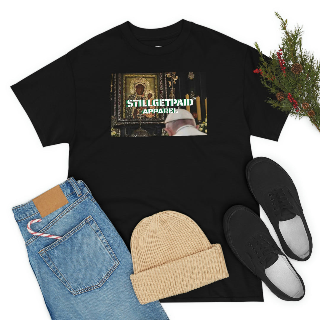 STILLGETPAID® APPAREL  BLACK MADONNA AND CHILD JC Unisex Heavy Cotton Tee