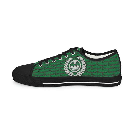 Ecelugich Dark Green Men's Low Top Sneakers