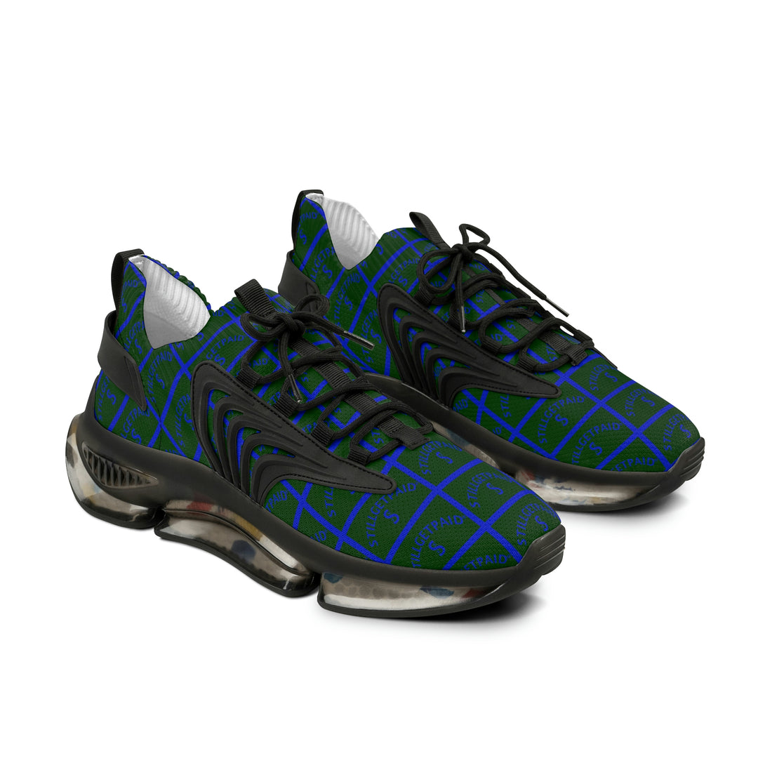 STILLGETPAID® APPAREL  BLUE GREEN Men's Mesh Sneakers