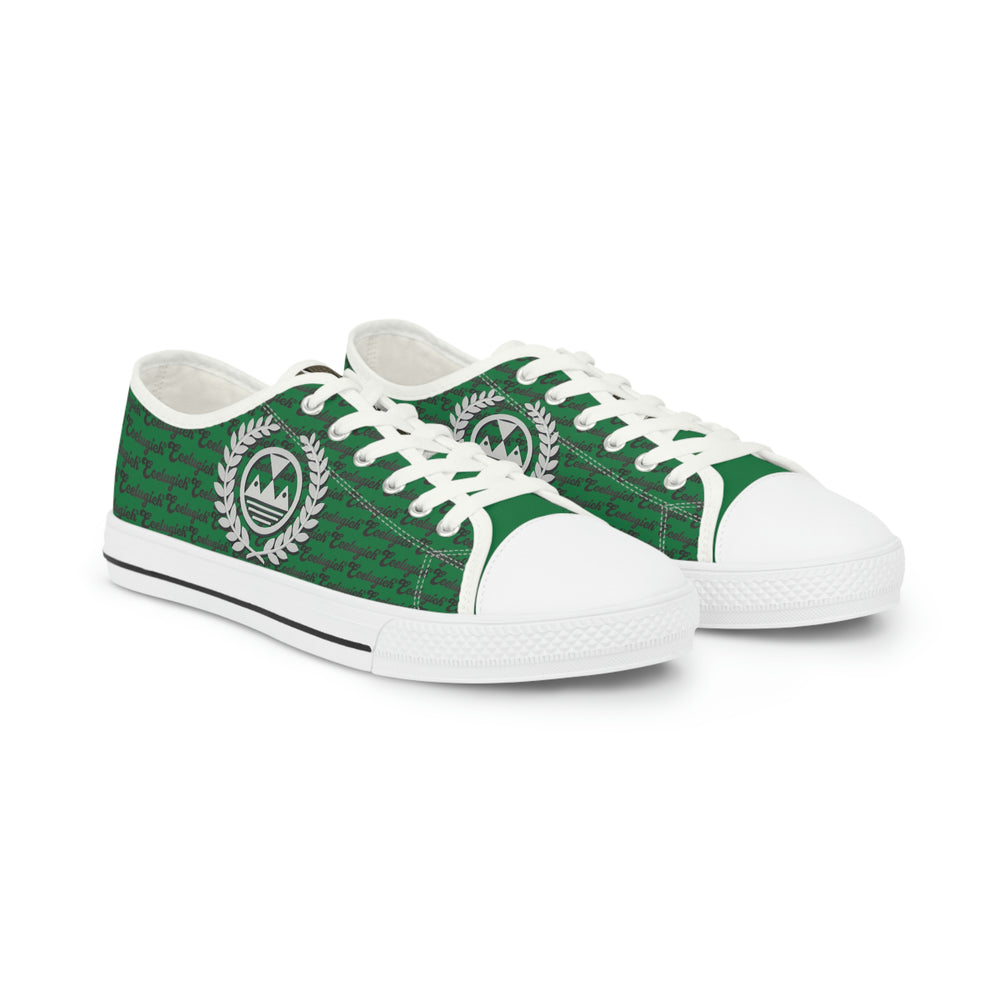 Ecelugich Dark Green Men's Low Top Sneakers