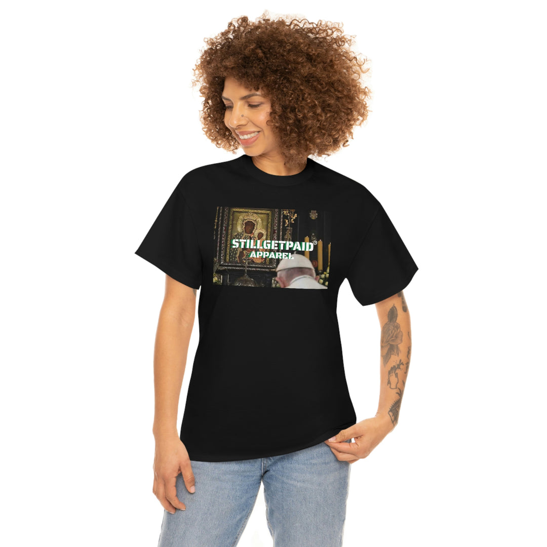 STILLGETPAID® APPAREL  BLACK MADONNA AND CHILD JC Unisex Heavy Cotton Tee