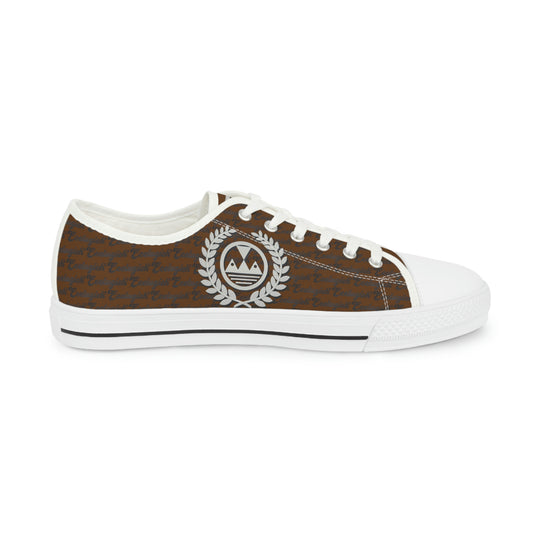 Ecelugich Brown Men's Low Top Sneakers