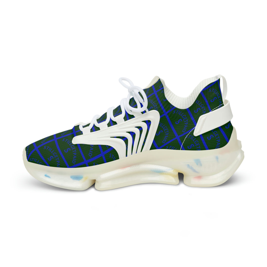 STILLGETPAID® APPAREL  BLUE GREEN Men's Mesh Sneakers