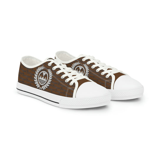 Ecelugich Brown Men's Low Top Sneakers