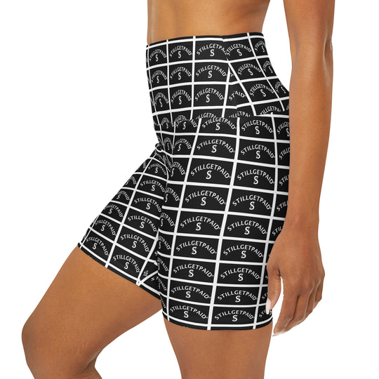 STILL GET PAID APPAREL High Waisted Yoga Shorts