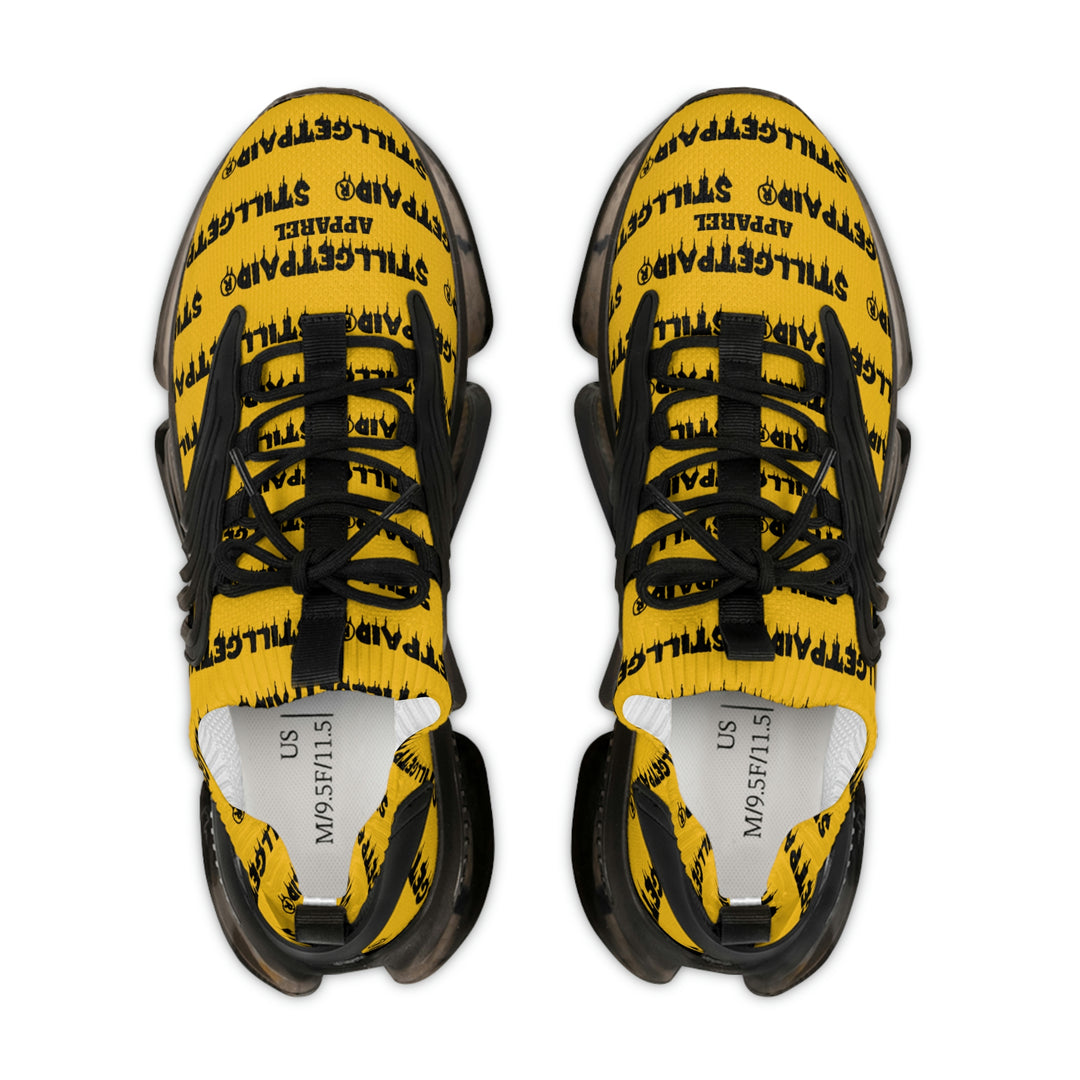 STILLGETPAID® APPAREL YELLOW Men's Mesh Sneakers