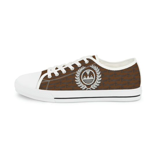 Ecelugich Brown Men's Low Top Sneakers