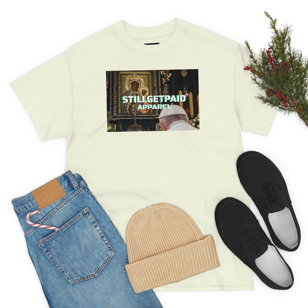 STILLGETPAID® APPAREL  BLACK MADONNA AND CHILD JC Unisex Heavy Cotton Tee