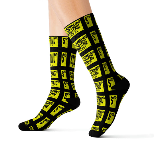 STILLGETPAID APPAREL YELLOW Sublimation Socks