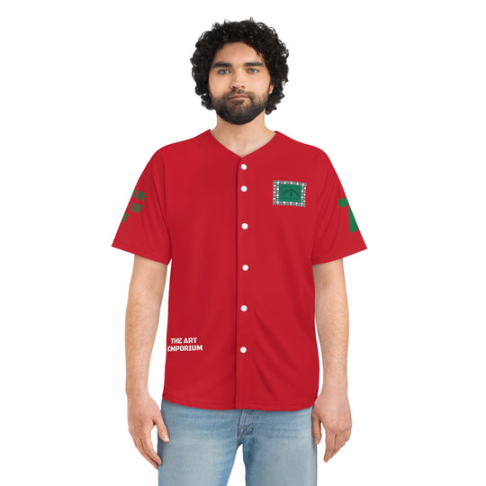 STILLGETPAID® APPAREL Men's RED Baseball Jersey.