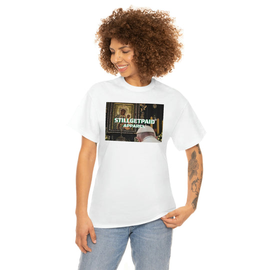 STILLGETPAID® APPAREL  BLACK MADONNA AND CHILD JC Unisex Heavy Cotton Tee