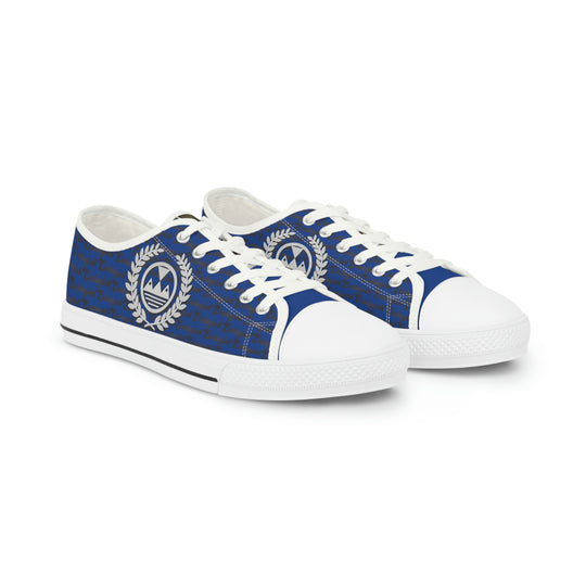 Ecelugich Blue Men's Low Top Sneakers