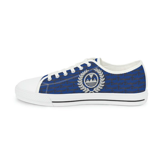 Ecelugich Blue Men's Low Top Sneakers