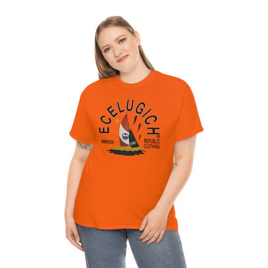 ECELUGICH LOGO Unisex Heavy Cotton Tee