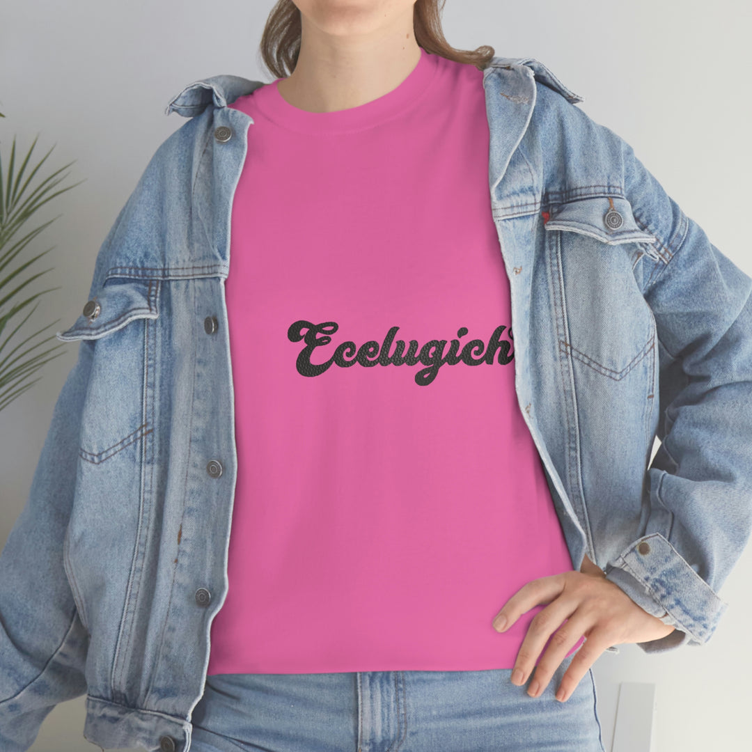 ECELUGICH LOGO Unisex Heavy Cotton Tee