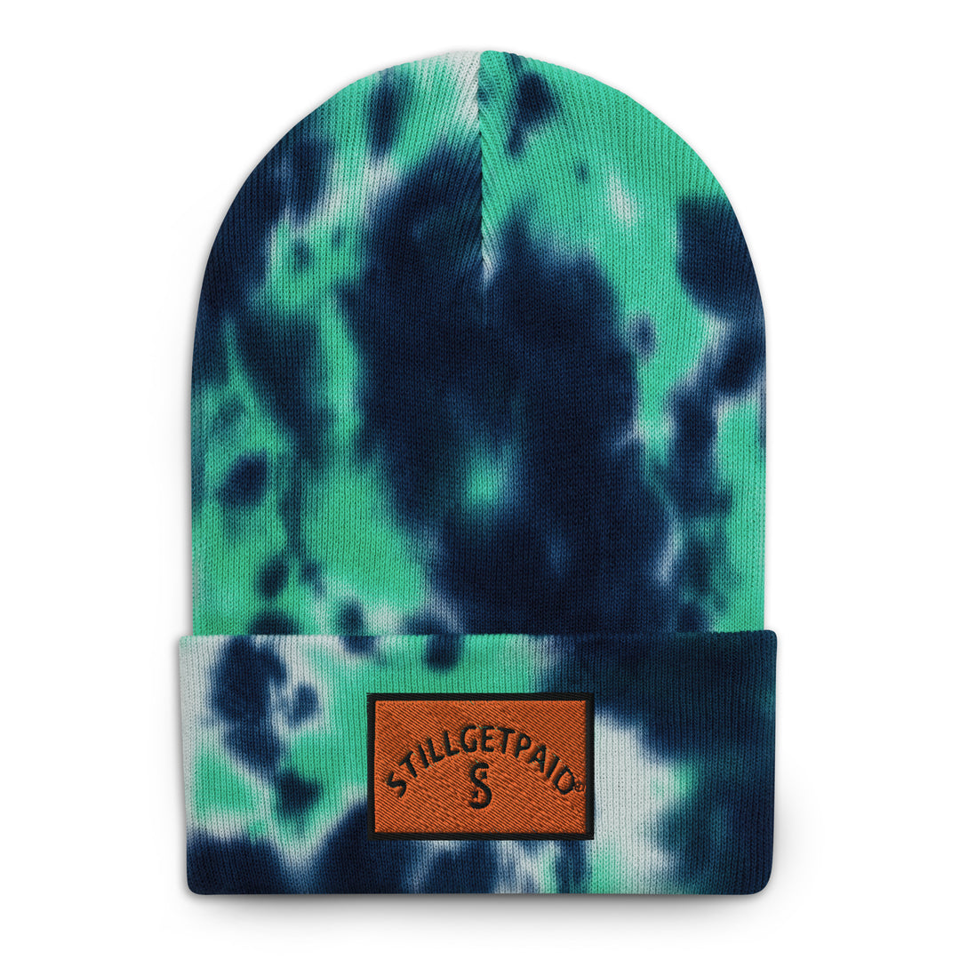 STILLGETPAID® APPAREL EMBROIDERED Tie-dye beanie