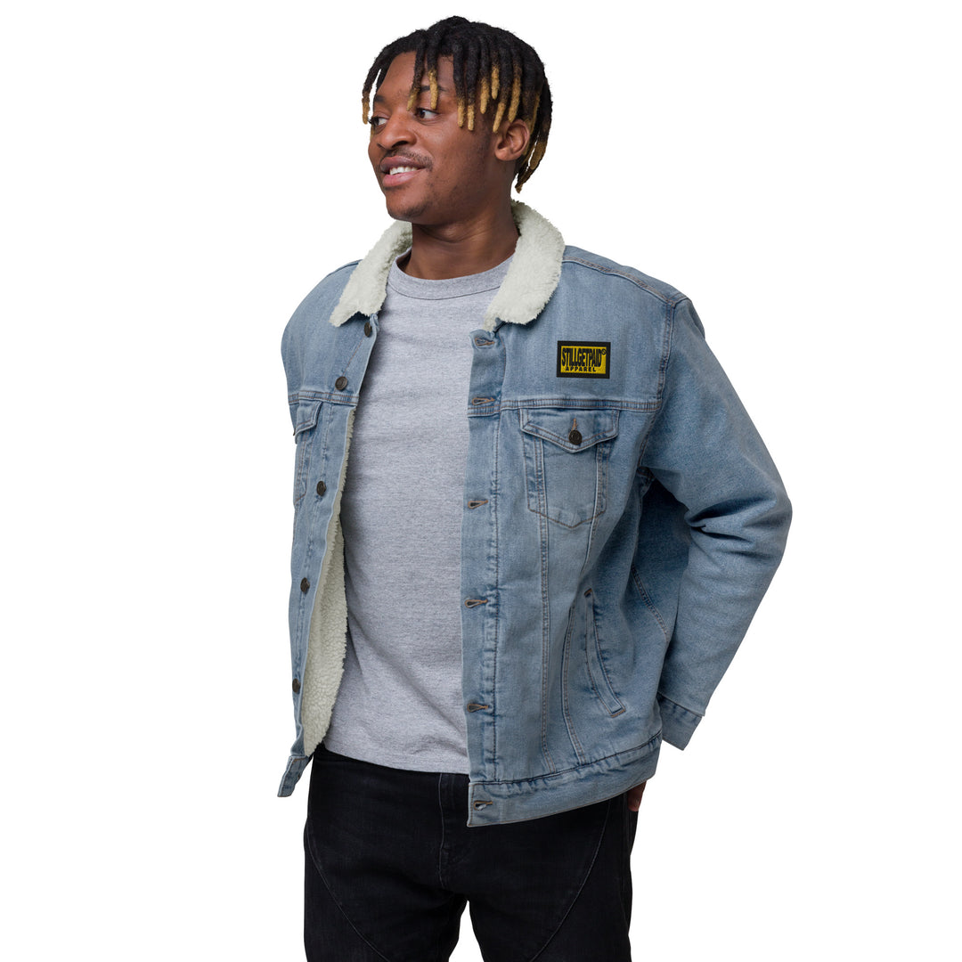 STILLGETPAID® APPAREL Unisex denim sherpa jacket